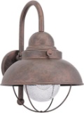 Sea Gull Lighting 8871-44 Sebring One-Light Outdoor Wall Lantern with Clear Seeded Glass Diffuser,