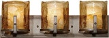 Feiss VS18903-RBZ Aris Glass Wall Vanity Bath Lighting, 3-Light 300 Watts (25