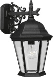 Progress Lighting-Welbourne 1 Light 16 in Textured Black Outdoor Wall Lantern in Clear Beveled, St