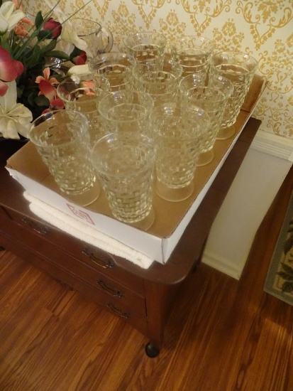 Vintage Cut Glass Ice Tea Glasses-11