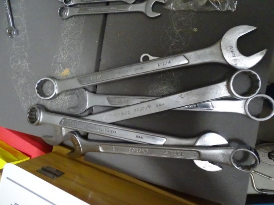 Large Combination End Wrenches-5/16" up to 1&1/16"