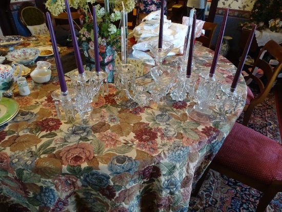 Assortment of Glass Candle Holders