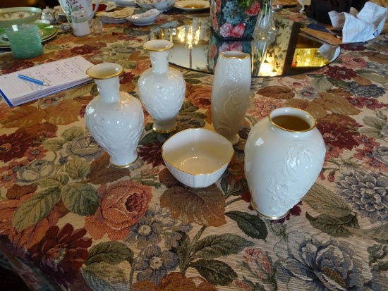 Assortment of Lenox Vases and Bowl