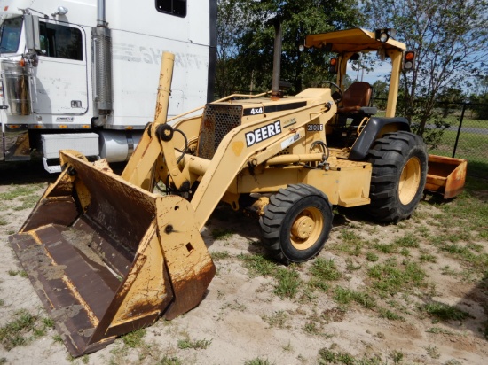 2003 JOHN DEERE 210LE LOADER W/ BOX BLADE