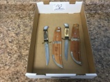 2-buck horn swdin knifes and cases