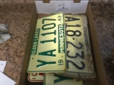 several new registration plates from the 60's