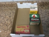 winchester 20. ga box and sheels, Monark box only and norma box only