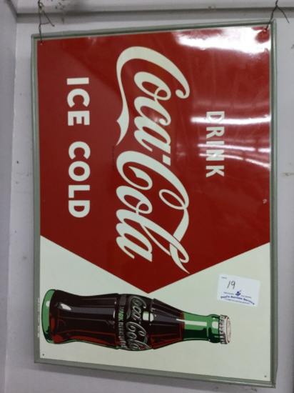 Coca cola pop sign