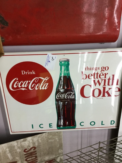 Coca cola pop sign