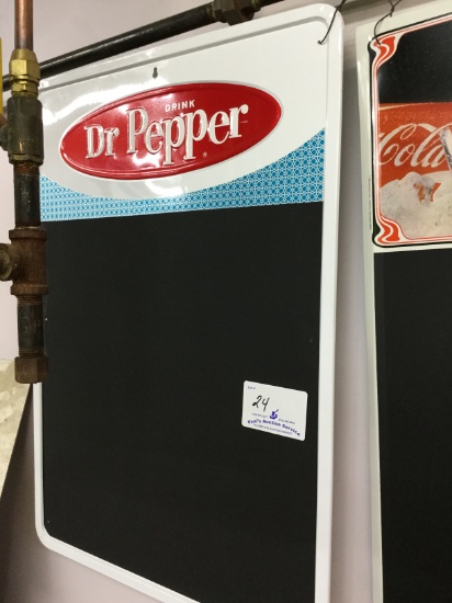 Dr. Pepper chalk board sign