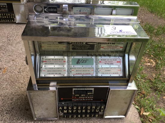 Seeburg consolette booth jukebox