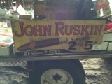 John Ruskin metal sign