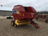 New Holland # BR7060 round baler, silage special, net wrap, swep pickup, 2475 bales