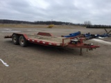 18' car trailer with winch
