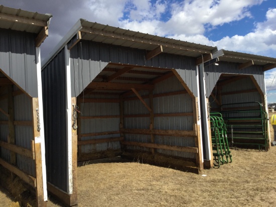 12x16 portable 3- side shed