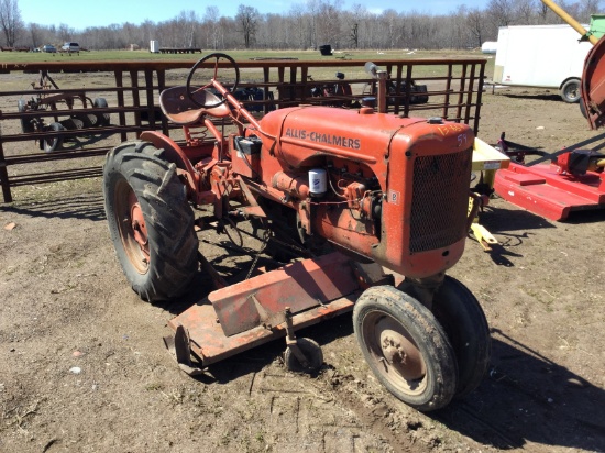 Allis # B w/ belly mower