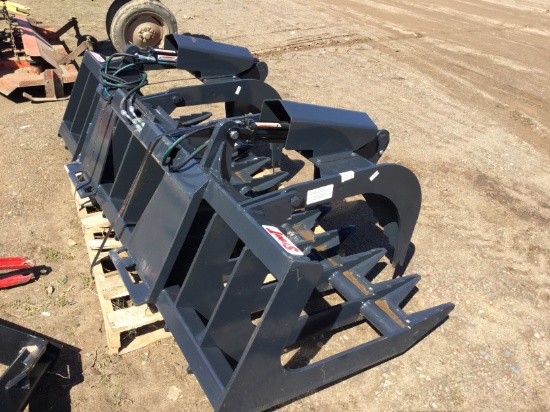 new stout double grapple root skid loader bucket