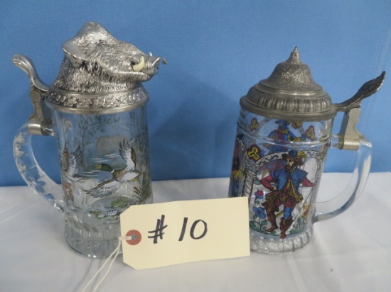 PAIR OF GERMAN STEINS