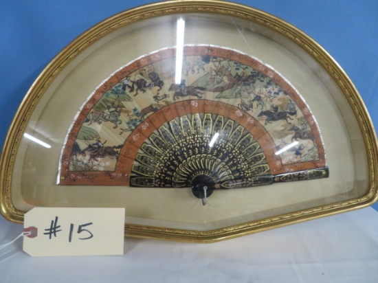 FRAMED ORIENTAL FAN