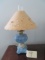 BLUE OVERLAY OIL LAMP