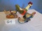 4 PCS. CHICKEN FIGURINES