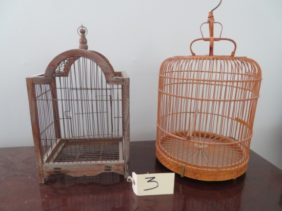 SET OF BIRD CAGES