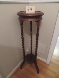 TALL WOODEN CANDLESTAND