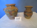 2 PCS. POTTERY