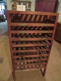 OLD WOODEN DISPLAY RACK