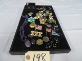 TRAY LOT OF LADIES PINS