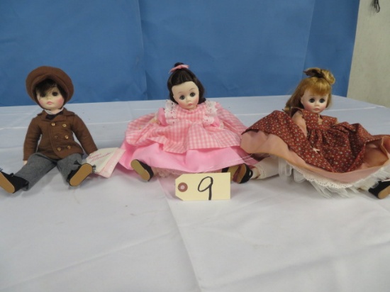 3 MADAME ALEXANDER DOLLS