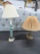 2 TABLE LAMPS- 1 METAL