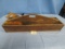 ANTIQUE TOOL TRAY W/ 2 HAND SAWS  32