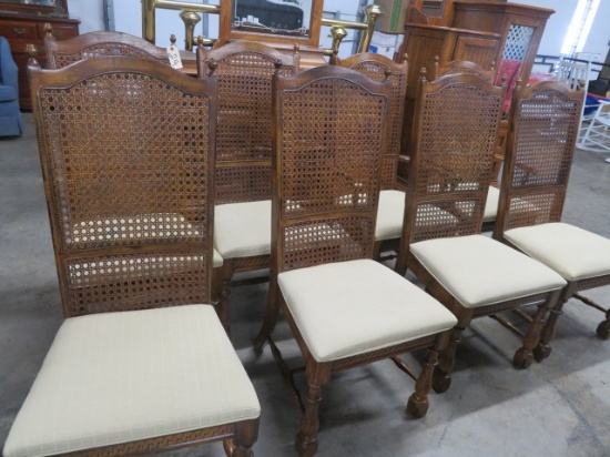AMERICAN DREW DINING CHAIRS W/ CANE BACK