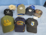 COLLECTION OF MENS MILITARY CAPS