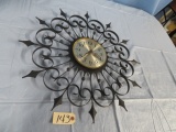 WELBY METAL ELECTRIC WALL CLOCK  24