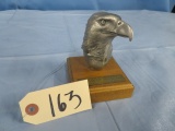 PEWTER EAGLE STATUE 