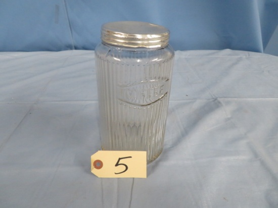 GLASS COFFEE JAR