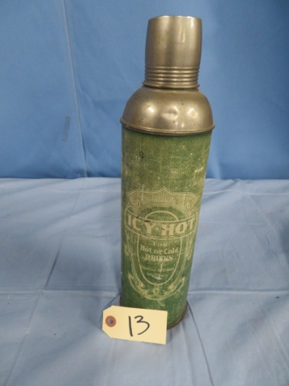 VINTAGE ICY HOT THERMOS  15"T