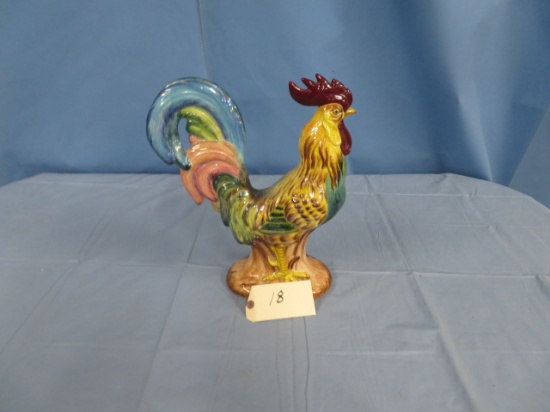 ROOSTER FIGURINE  UNMARKED 15"T