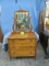 ANTIQUE OAK DRESSER W/ MIRROR