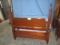 MAHOGANY PENCIL POST BED W/ WOOD RAILS