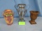 3 HOME DECOR VASES