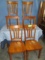 4 CHAIRS - NEED TO BE REFINISHED OR PAINTED