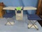 CAMPING COOLER W/ 2 SMALL STOOLS- TABLE FOLDS OUT
