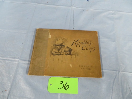 BLACK MEMORABILLA BOOK- KEMBLES COONS  FROM 1896