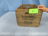 TIMBER RIDGE FRUIT FARM WOODEN CRATE FROM GORE VIRGINIA