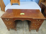 BALL & CLAW KNEE HOLE DESK 6 DRAWERS  47 X 20 X 30