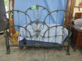 ORNATE WROUGHT IRON KING SIZE BED