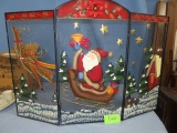 CHRISTMAS FIREPLACE SCREEN